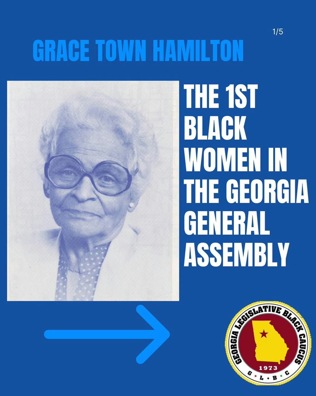Grace Towns Hamilton was the first woman in the Georgia State Assembly, and made history through her tireless dedication to education and advocacy. Her pioneering efforts blazed a trail for future generations, leaving an indelible impact on our lives.
