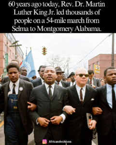 March 21, 1965, marked a pivotal moment in the fight for civil rights. Led by Martin Luther King, Jr., 3,200 brave demonstrators set out on a historic 54-mile journey from Selma to Montgomery, demanding justice and the right to vote. Just weeks after the violence of "Bloody Sunday," this march became a powerful symbol of perseverance, growing to 25,000 strong by its final day. Through rain, exhaustion, and resistance, their voices carried a message that still echoes today: equality cannot wait. #SelmaToMontgomery #CivilRights #MLK #VotingRights #HistoryMatters #OnThisDay